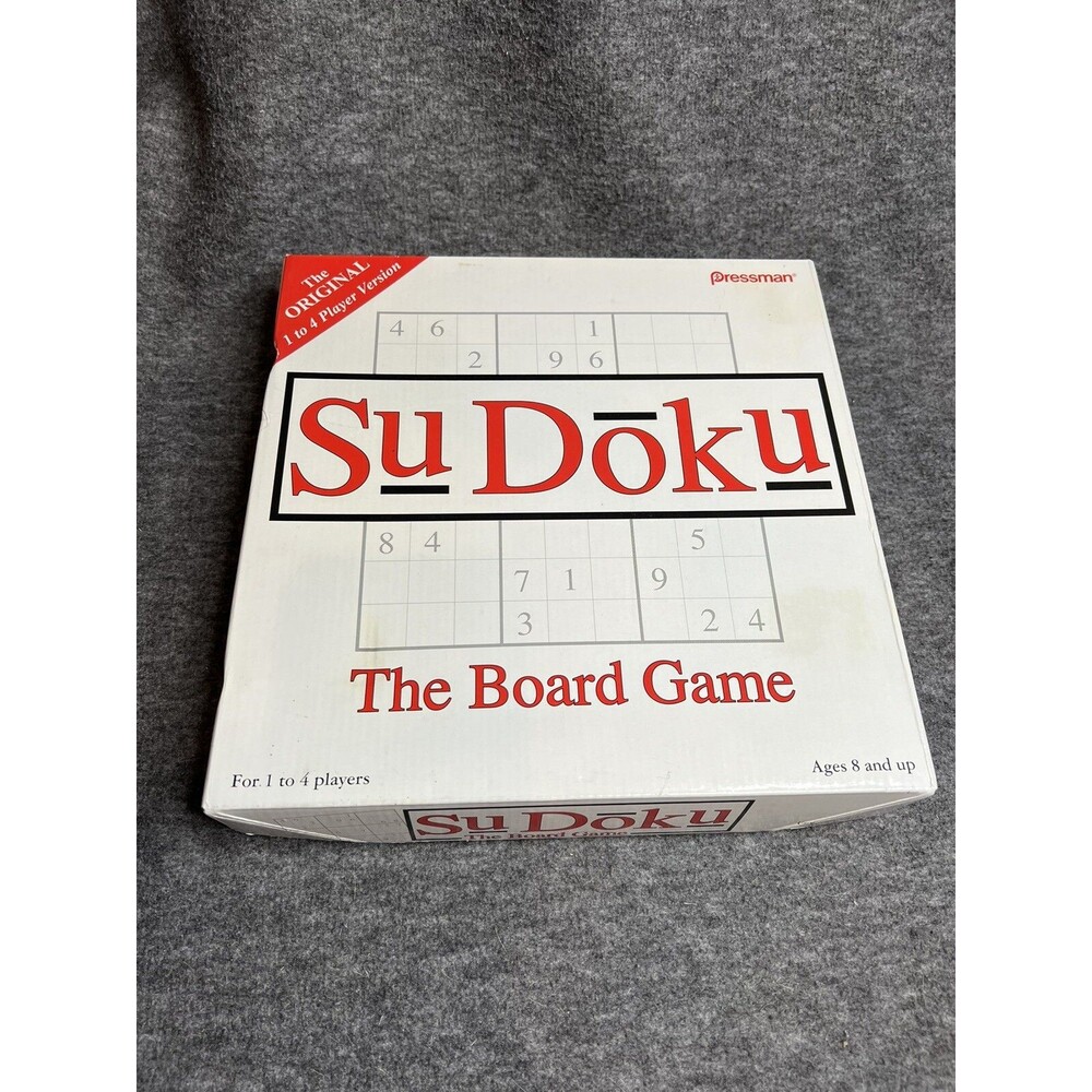 New Open Box Pressman Sudoku The Original Board Puzzle Game 2005